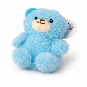 FRIENDS Plush Fuzzy Toy in Light Gray with Blue Tag